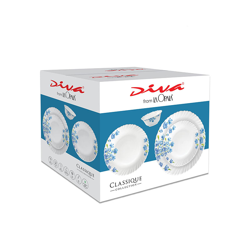 La Opala Dinner Set Blue Bells Classique 38 Pieces Lb038 3 La Opala Dinner Set Blue Bells Classique 38 Pieces Lb038