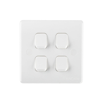 Tronic 4 Gang 2 Way Switch