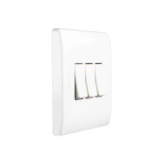 Tronic 3 Gang 1 Way Switch Standard
