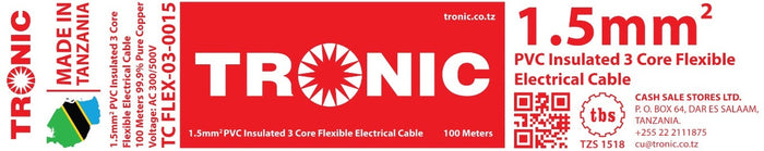 Tronic 1.5Mm 3 Core Flexible Cable 2 Tronic 1.5Mm 3 Core Flexible Cable