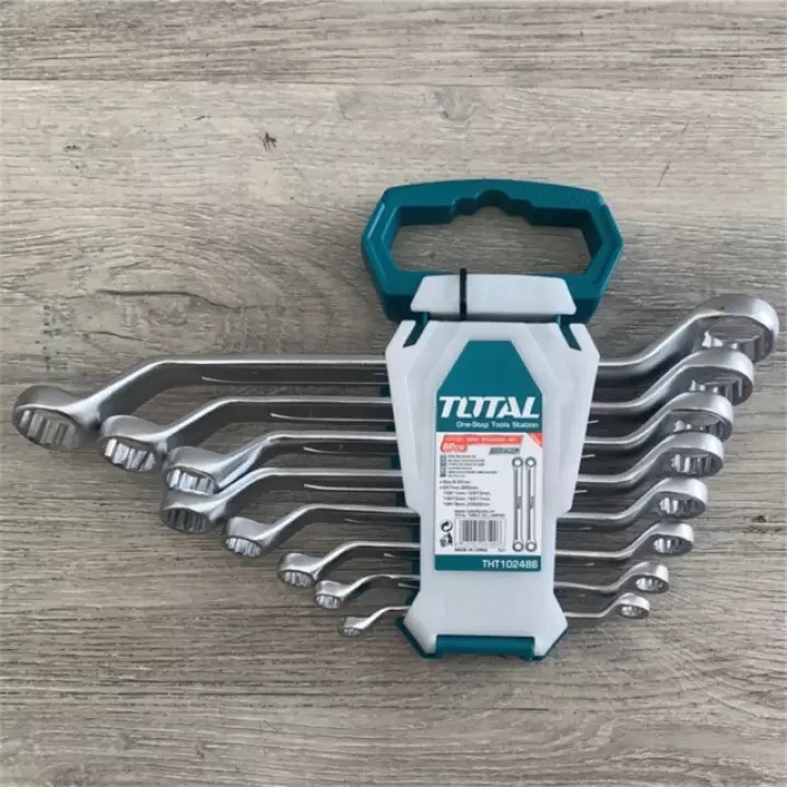 Total Offset Ring Spanner Set 8pcs THT102486