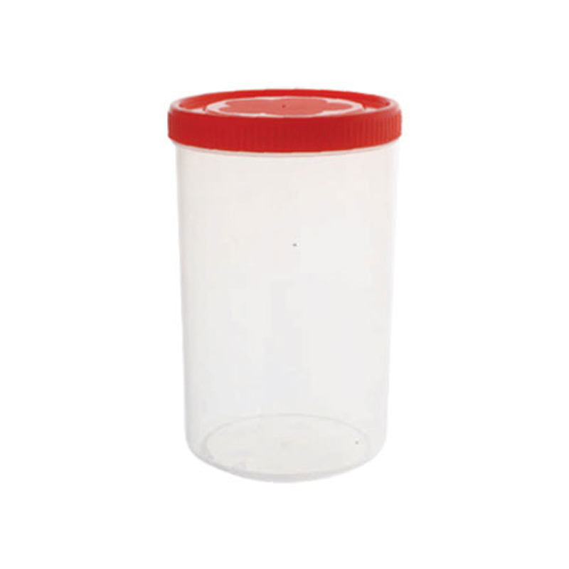 Cello Plastic Container Jar 1500ml Plain (Set of 6)