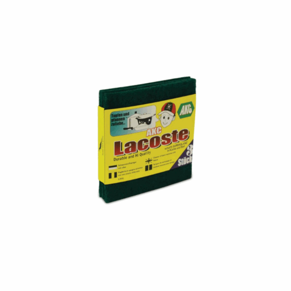 AKC Lacoste Scouring Pads 13x13cm Green 3pcs x120 Packs (Set of 360Pcs)