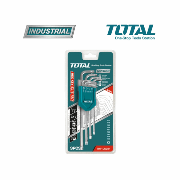 Total Torx Allen Key 9pcs T10-T50 THT106392