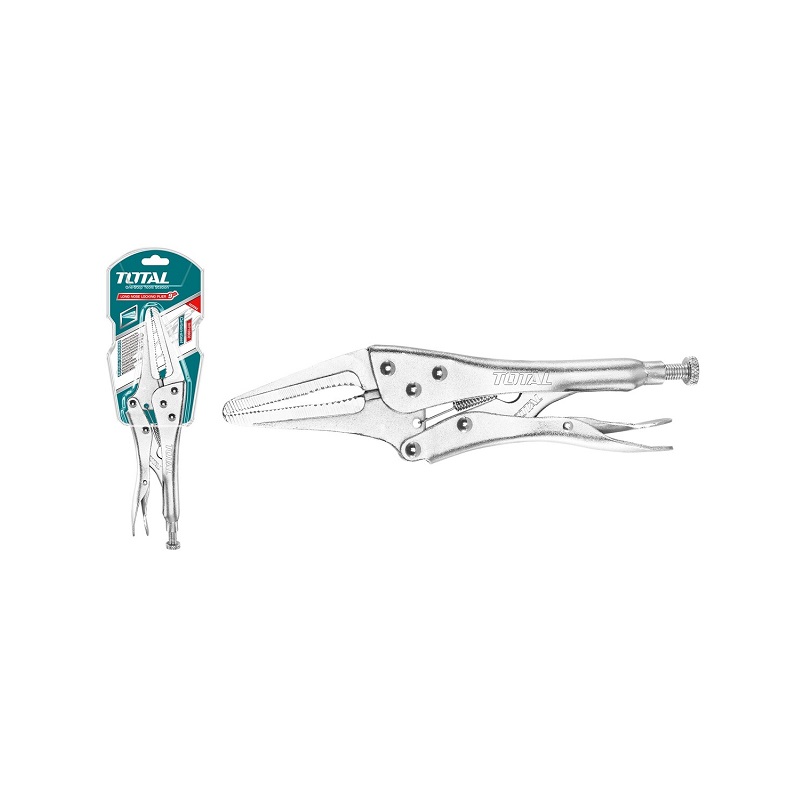 Total Long Nose Locking Plier 9" THT19902