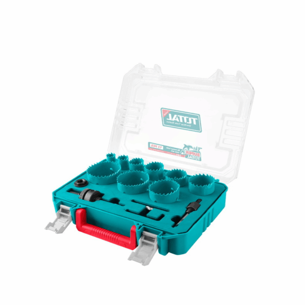 Total HSS M3 Bi-metal Hole Saw Set TACSH0132 (Set of 13pcs)