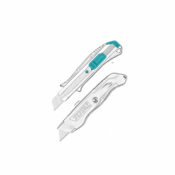 Total Utility Knife Set with Aluminum Alloy Body THT515226 (Set of 22pcs)