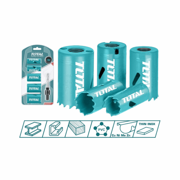 Total Hole Saw Set Bi-Metal Set of 7 ACSH1071