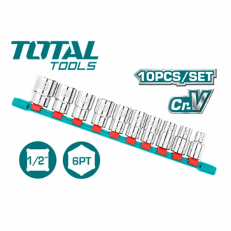 Total Socket Spanner Set 1/2" Set of 10 THT121101