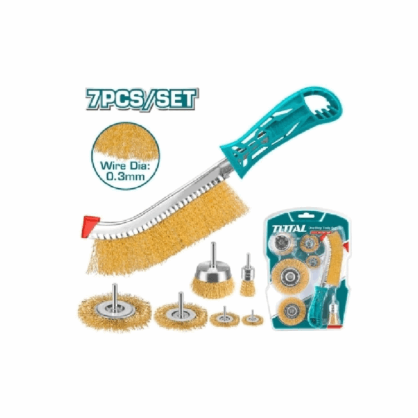 Total Wire Brush Set Set of 7 TAC310071