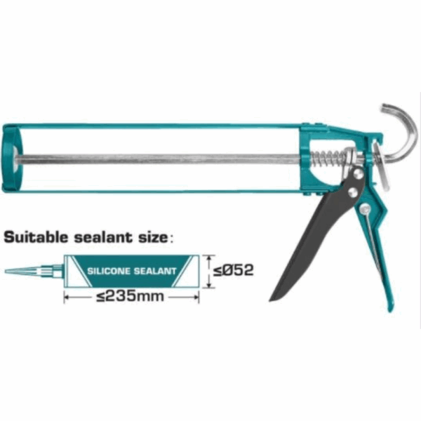 Total Silicon/Caulking Gun 9” THT21309