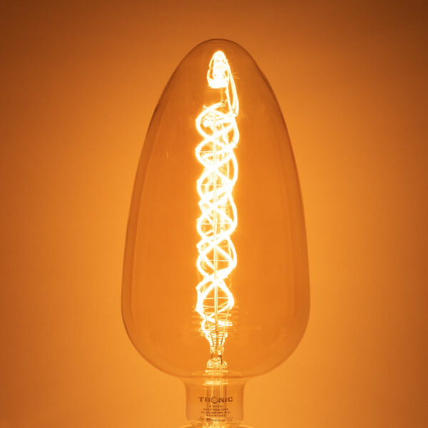 Tronic Glass Egg Shaped Vintage Bulb 8W E27 (Screw Type)