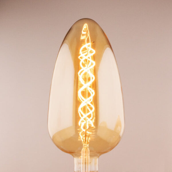 Tronic Glass Egg Shaped Vintage Bulb 8W E27 (Screw Type)