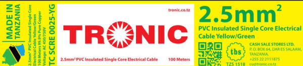 Tronic 2.5 mm Single Core Cable