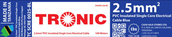 Tronic 2.5 mm Single Core Cable