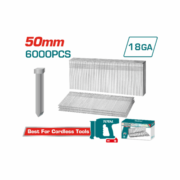 Total Staple Pins, Brad Nails 50mm TAC918506 (Set of 6000pcs)