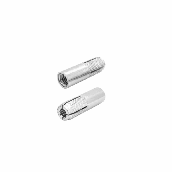 Total Drop-In Anchor Plug 5/16"x1-1/4" Carbon Steel, Zinc Plated Finish THWDA5161141 (Set of 50pcs)