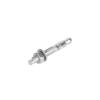 Total Galvanized Wedge Anchor 1/4"x1-3/4" Carbon Steel, Zinc Plated Finish THWWA141341 (Set of 350pcs)