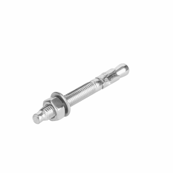 Total Galvanized Wedge Anchor 3/8"x2-1/2" Carbon Steel, Zinc Plated Finish THWWA382121 (Set of 100pcs)