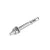 Total Galvanized Wedge Anchor 3/8"x3" Carbon Steel, Zinc Plated Finish THWWA3831 (Set of 80pcs)