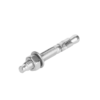 Total Galvanized Wedge Anchor 1/2"x3-3/4" Carbon Steel, Zinc Plated Finish THWWA213341 (Set of 50pcs)