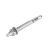 Total Galvanized Wedge Anchor 1/2"x5" Carbon Steel, Zinc Plated Finish THWWA2151 (Set of 40pcs)