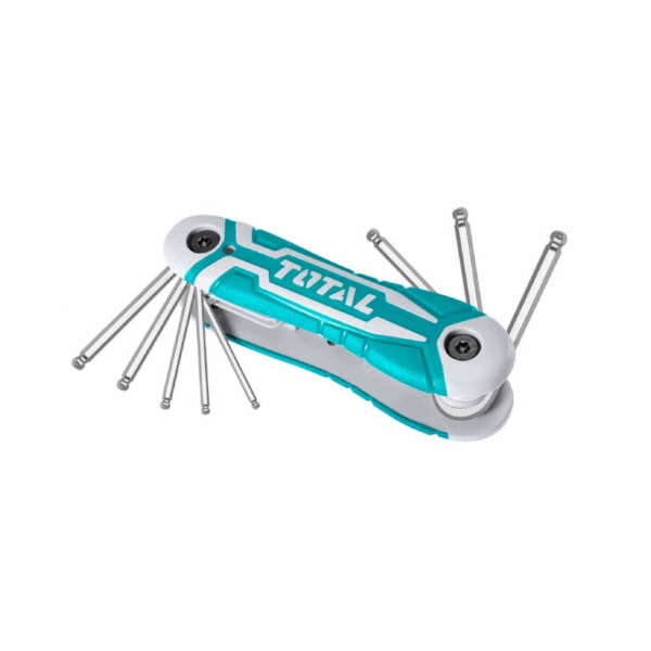 Total Ball Point Hex Key Set 2-8mm with Heat Treatment & Chrome Plated THT1061836 (Set of 8pcs)