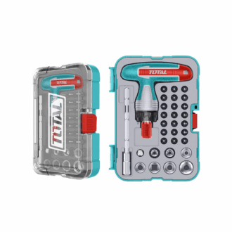 Total Screwdriver Bit Set with T-Handle Wrench TACSD30316 (Set of 31pcs)