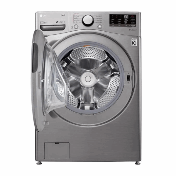 LG Washing Machine 20kg & 12kg Dryer, Front Load, Turbo Wash, 6-Motion Technology, Inverter DD Motor, Steam Functionality, Smart ThinQ, LCD Display, Silver F3L2CRV2T