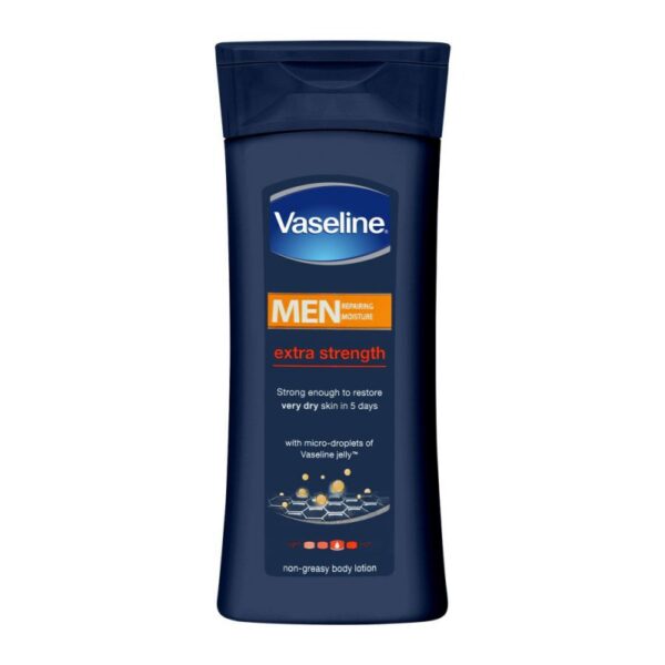 Vaseline Men Body Lotion Strength 400ml 3in1 Lotion for Dry Skin Provides Healing Moisture for Healthy-Looking Resilient Skin 69735264 (Set of 3)