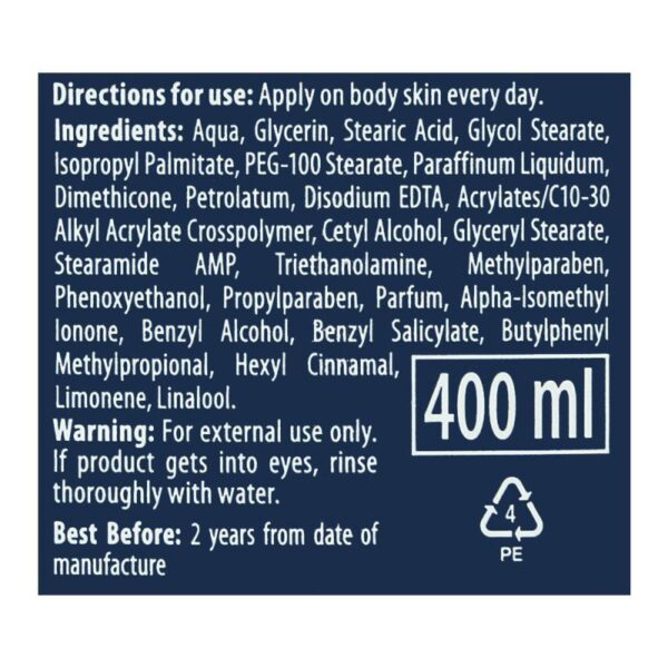 Vaseline Men Body Lotion Strength 400ml 3in1 Lotion for Dry Skin Provides Healing Moisture for Healthy-Looking Resilient Skin 69735264 (Set of 3)