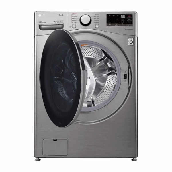 LG Washing Machine 20kg & 12kg Dryer, Front Load, Turbo Wash, 6-Motion Technology, Inverter DD Motor, Steam Functionality, Smart ThinQ, LCD Display, Silver F3L2CRV2T
