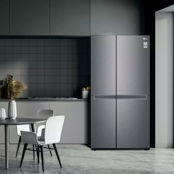 LG Refrigerator 664 LTR, Side by Side, Premium Black GC - B257KQJW