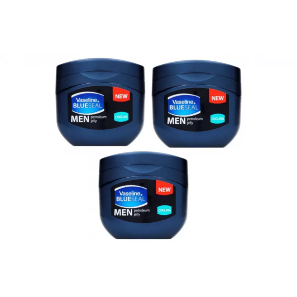 Vaseline Petroleum Jelly Men Cooling 240ml, Cooling Sensation, Intense Moisture 68911602 (Set of 3)
