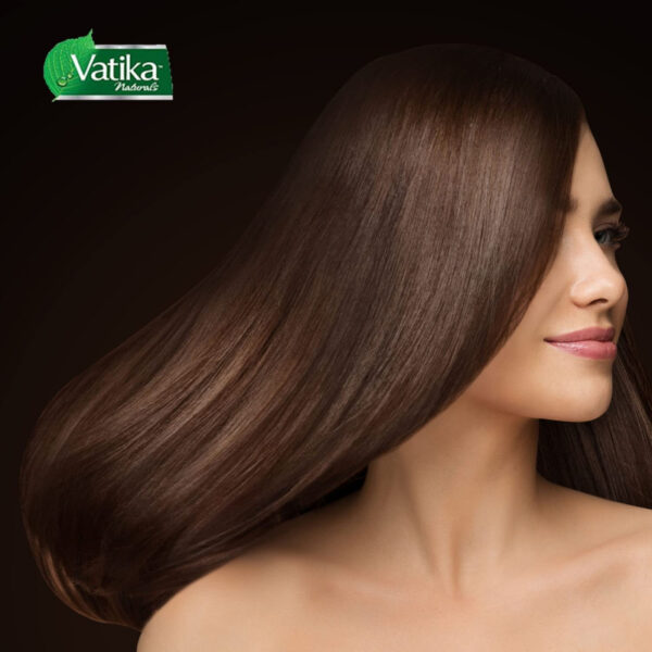 Vatika Henna Hair Color Henna Hair Dye, Henna Hair Color and Conditioner, Zero Ammonia Henna for Strong and Shiny Hair, 100% Grey Coverage, Dark Brown 6 Sachets