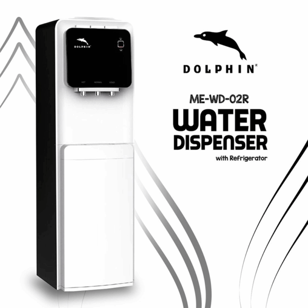 Dolphin Water Dispenser Hot, Cold & Normal Functions with Refrigerator ME-WD-02R