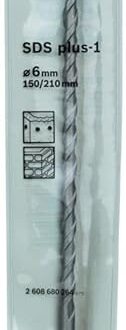 Bosch Hammer Drill Bit SDS‐PLUS‐1 5 X 150 X 210 MM - 2608680264, (Pack of 10 pcs)