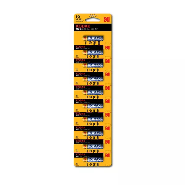 Kodak Max Super Alkaline Battery AAA 2Pcs Per Pack (Set of 10Pcs)