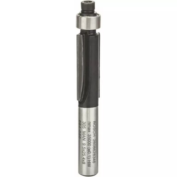 Bosch Laminate Trim Bit 8mm, 9.5 x 25.4 x 68mm 2608628346