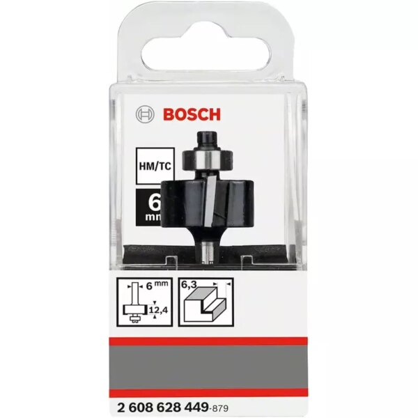 Bosch Rebate Bit 6mm, 25.4 x 12.4 x 54mm 2608628449