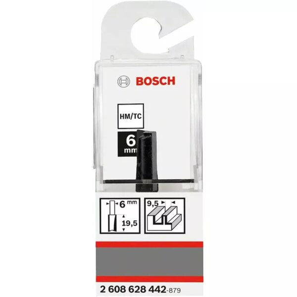 Bosch Straight Bit 6mm, 8 x 19.6 x 51mm 2608628442
