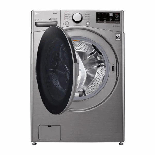 LG Washing Machine 20kg & 12kg Dryer, Front Load, Turbo Wash, 6-Motion Technology, Inverter DD Motor, Steam Functionality, Smart ThinQ, LCD Display, Silver F3L2CRV2T