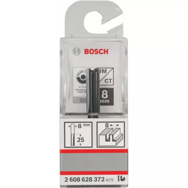 Bosch Straight Bit 8mm, 8 x 25.4 x 56mm 2608628372