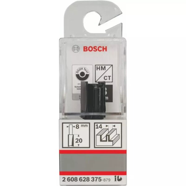 Bosch Straight Bit 8mm, 14 x 19.6 x 51mm 2608628375