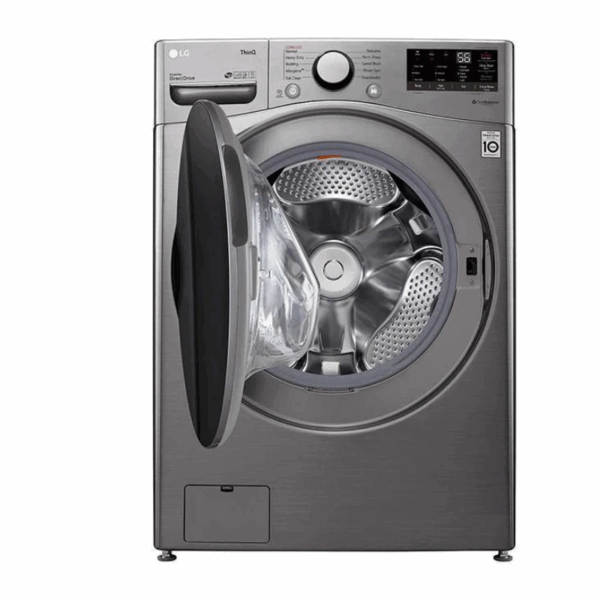 LG Washing Machine 20kg & 12kg Dryer, Front Load, Turbo Wash, 6-Motion Technology, Inverter DD Motor, Steam Functionality, Smart ThinQ, LCD Display, Silver F3L2CRV2T