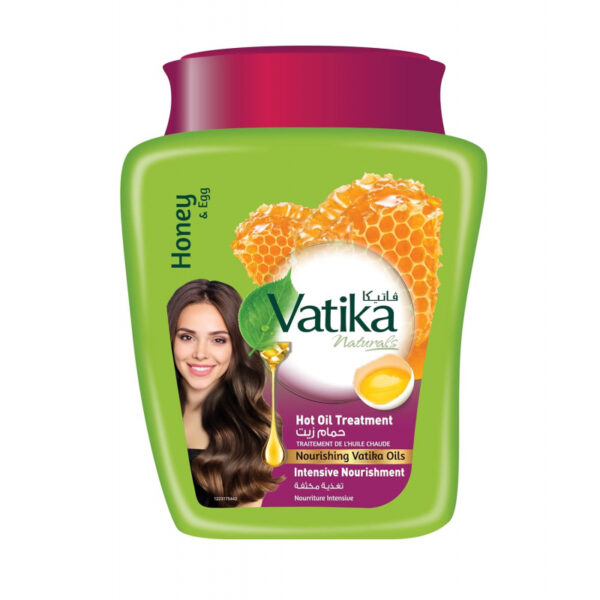 Vatika Hot Oil Treatment Intensive Nourishment, Deep Hydration, and Transformation for Dry, Damaged, and Thick Hair, Enriching Care for Vibrant Hair, Infused with Honey & Egg Goodness 1KG (Set of 3)