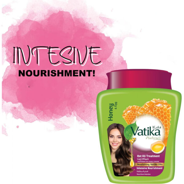 Vatika Hot Oil Treatment Hammam Zaith With Egg & Honey, Hot Oil Treatment For Intensive Nourishment 500gm Egg (Set of 3)
