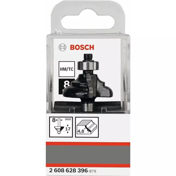 Bosch Edge Forming Bit 8mm, 4.8 x 9.5 x 14 x 57mm 2608628396