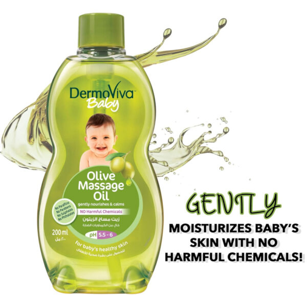 Dabur Dermoviva Baby Olive Massage Oil 200ml (Set of 6)