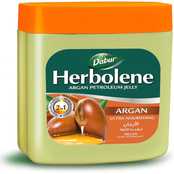Dabur Herbolene Petroleum Jelly Enriched With Argan and Vitamin E Helps In Glowing Skin 225ml (Set of 3)